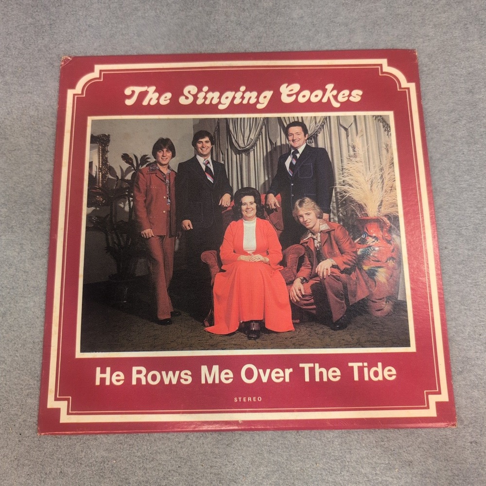 The Singing Cookes He Rows Me Over The Tide Vinyl LP Southern Gospel 770319 - Picture 1 of 2